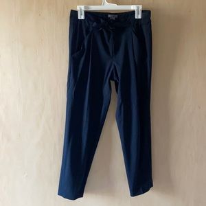 Like New Vince. Navy Wool Blend Tapered Trousers